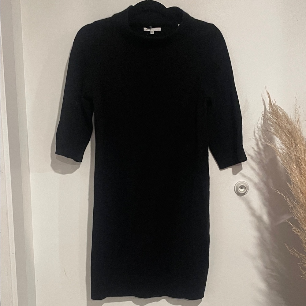 Vince Black 100% Cashmere Knit Dress Sz S B124